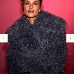 Free People Dark Gray Teddy Jacket